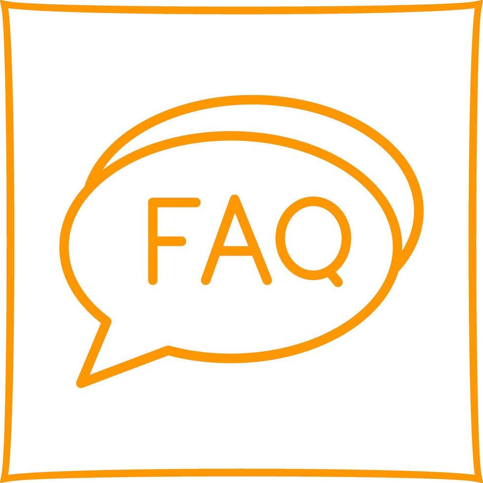 FAQ Section Icon Design vector