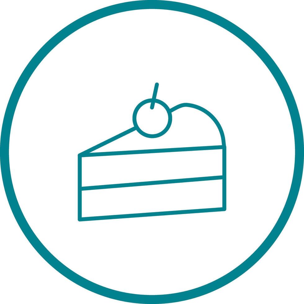 Cake Slice Icon Design vector