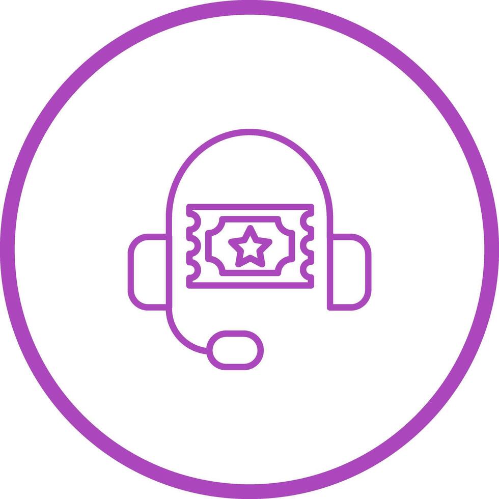 Support Ticket Icon Design vector