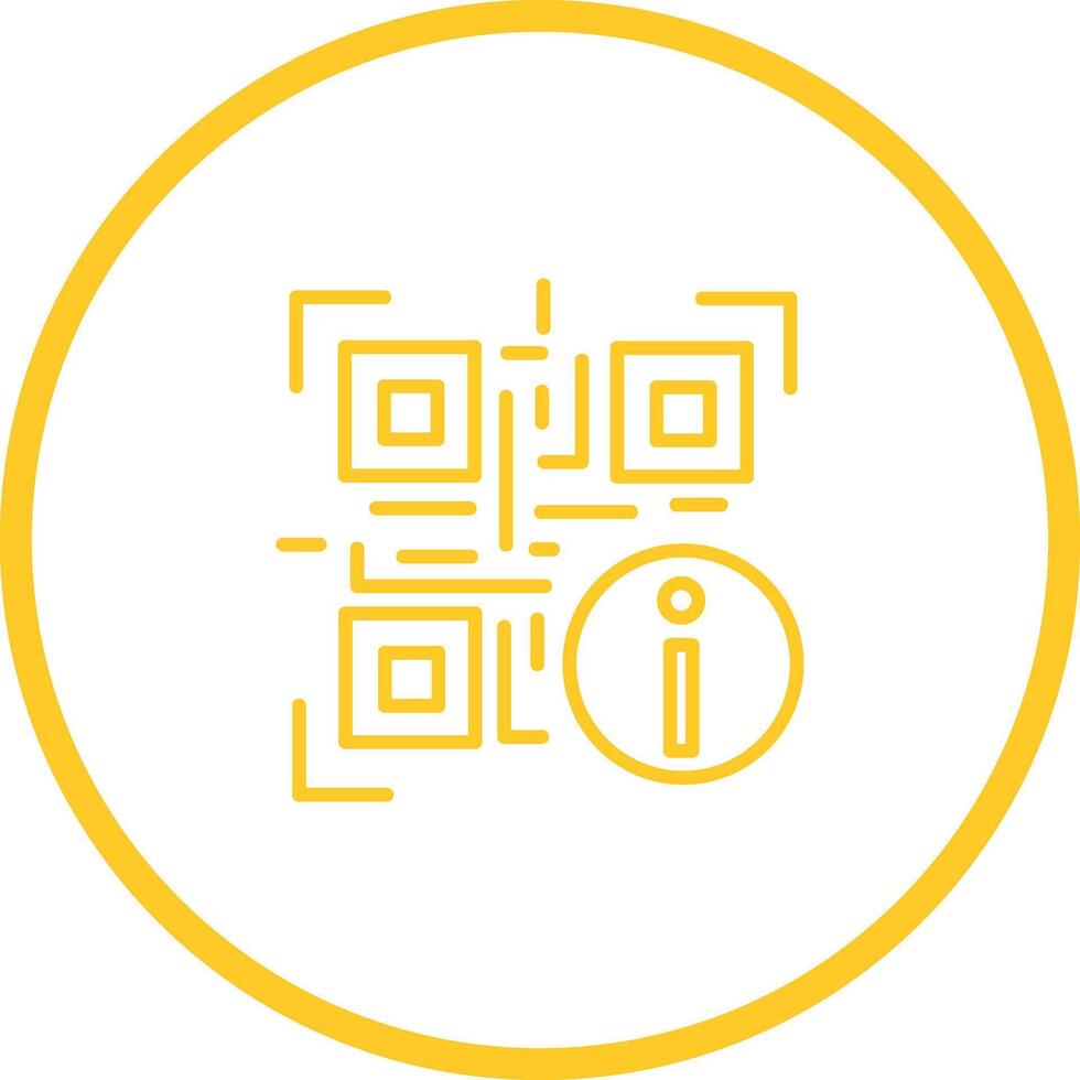 QR Code Information Icon Design vector