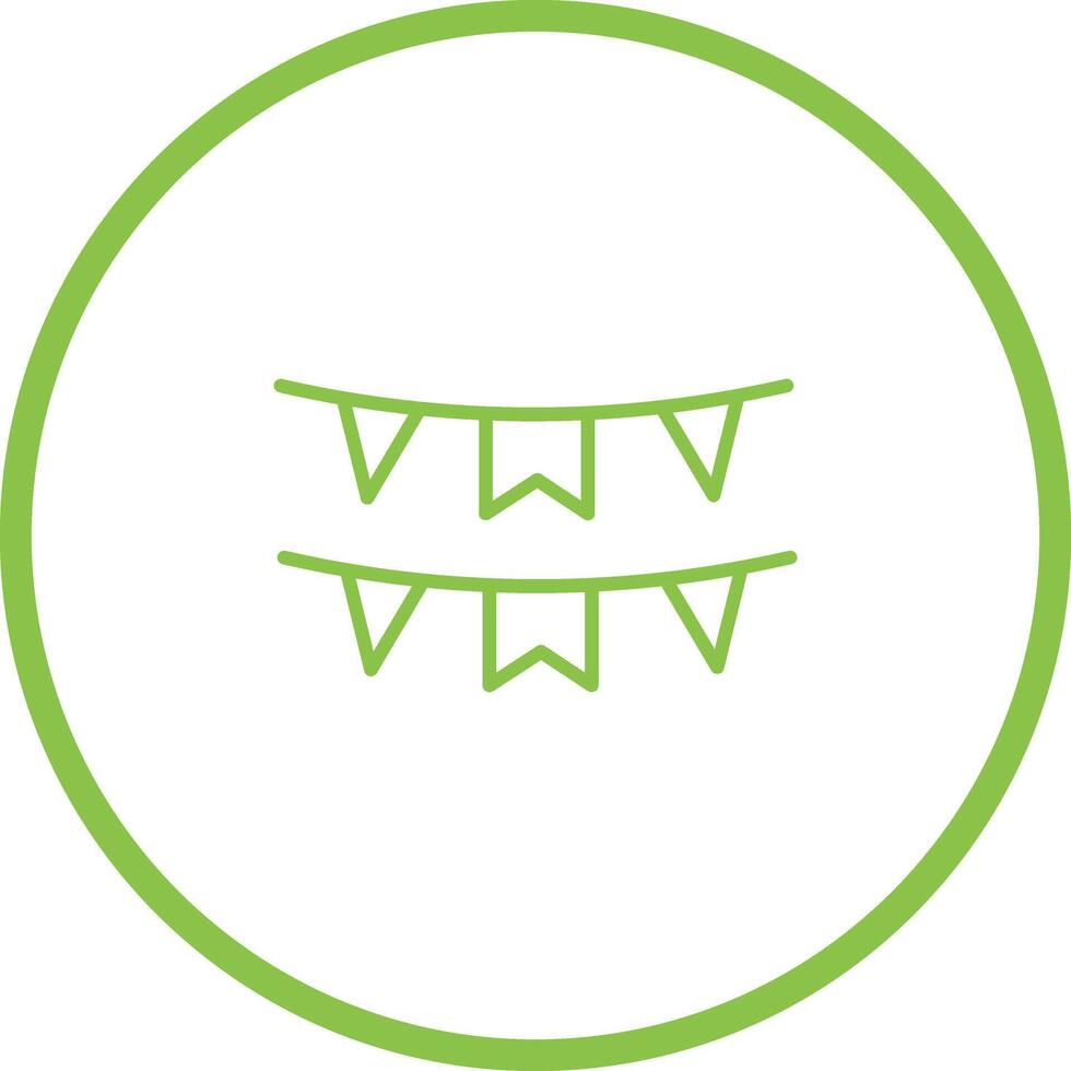 Bunting Flags Icon Design vector