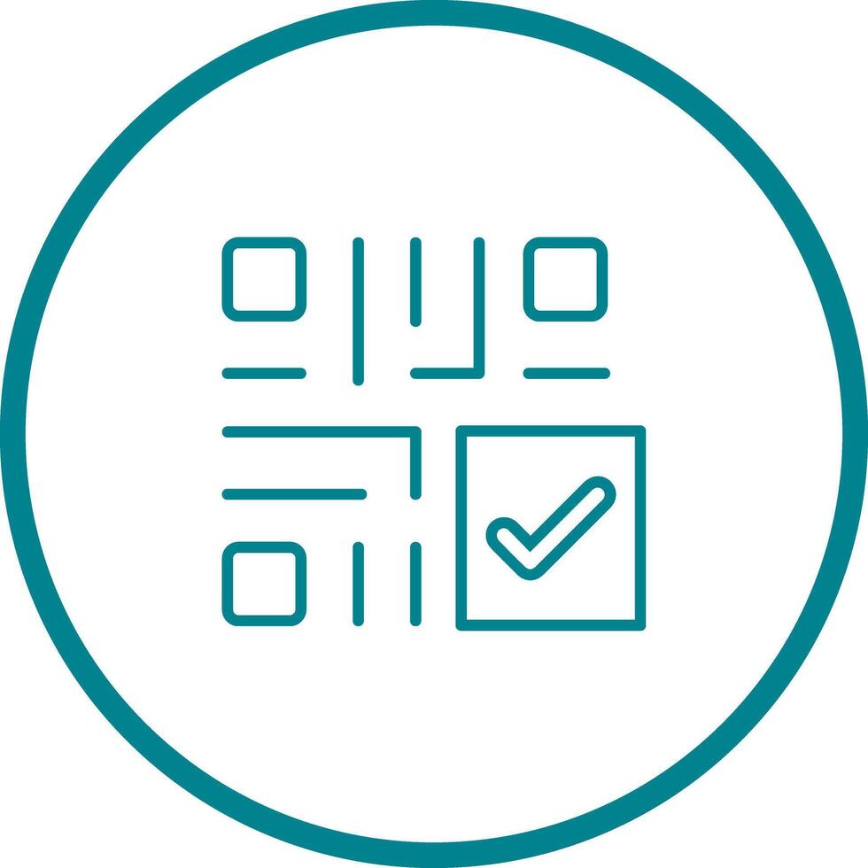 QR Code Checkout Icon Design vector