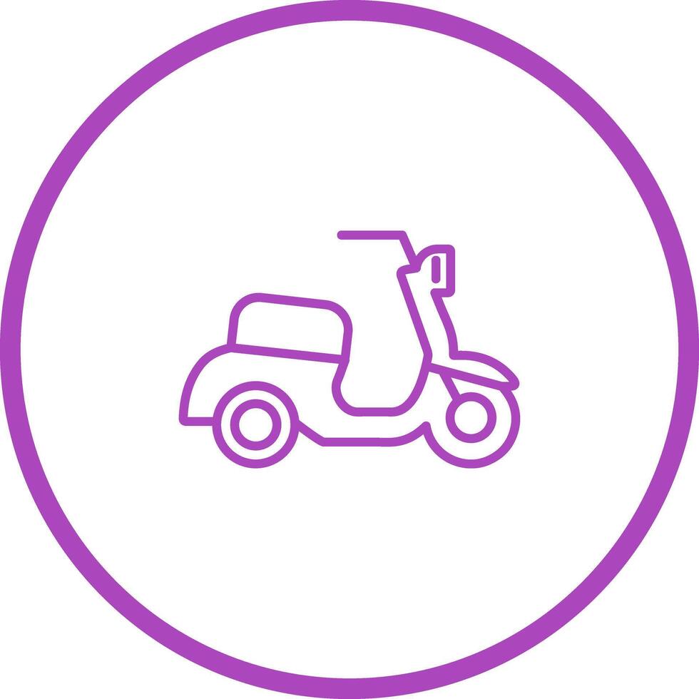 Motor Scooter Icon Design vector