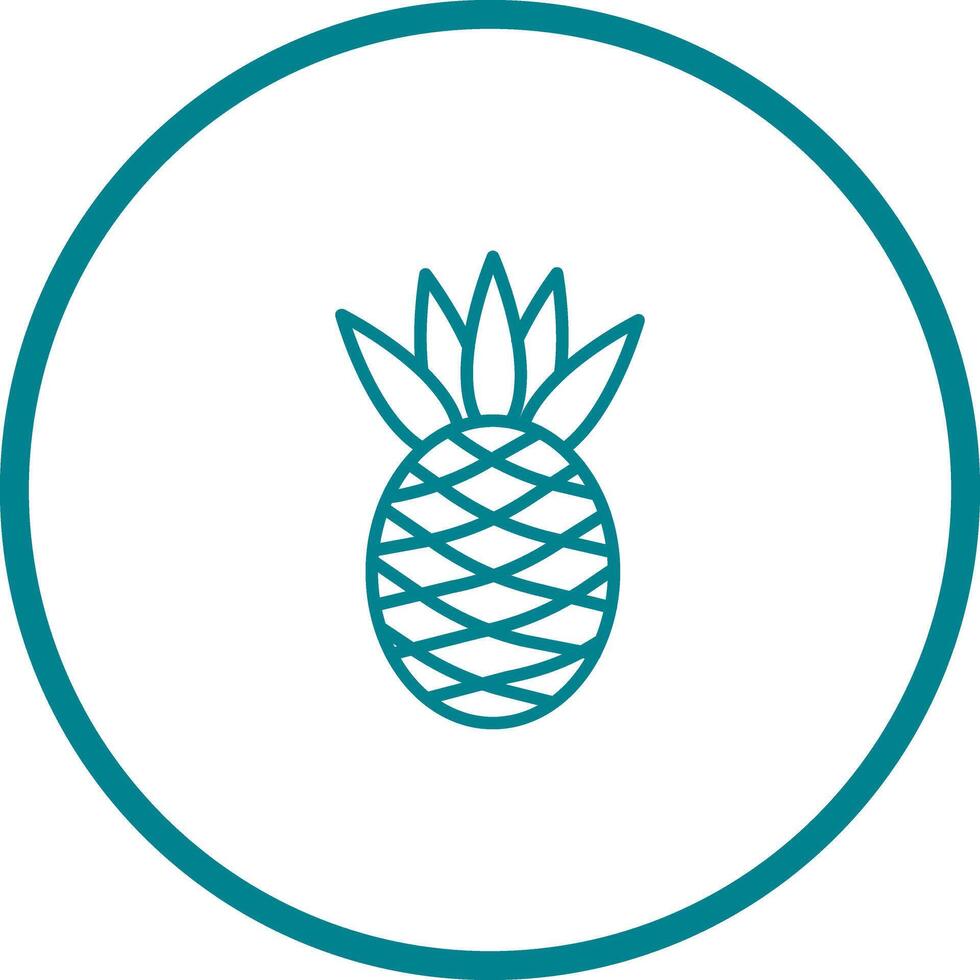 Pineapple Icon Design vector