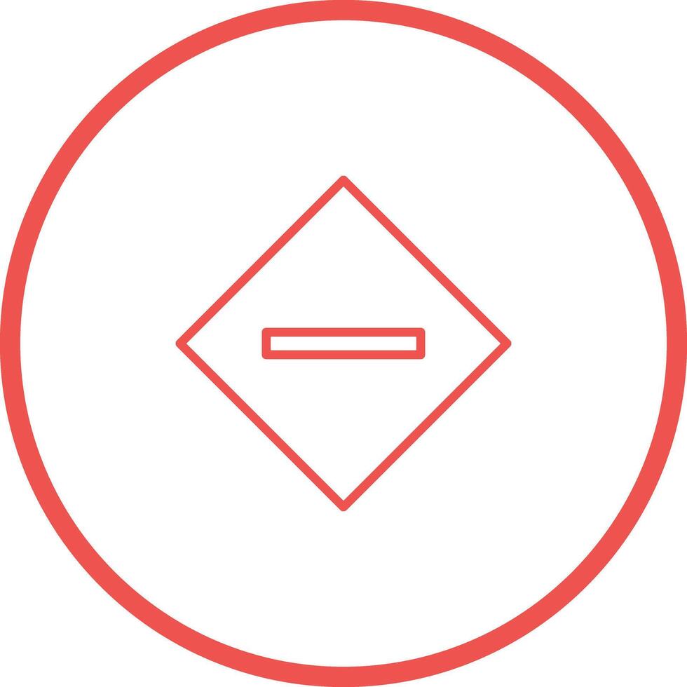Minus Sign Icon Design vector