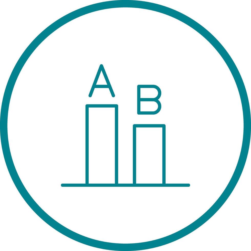 AB Testing Icon Design vector