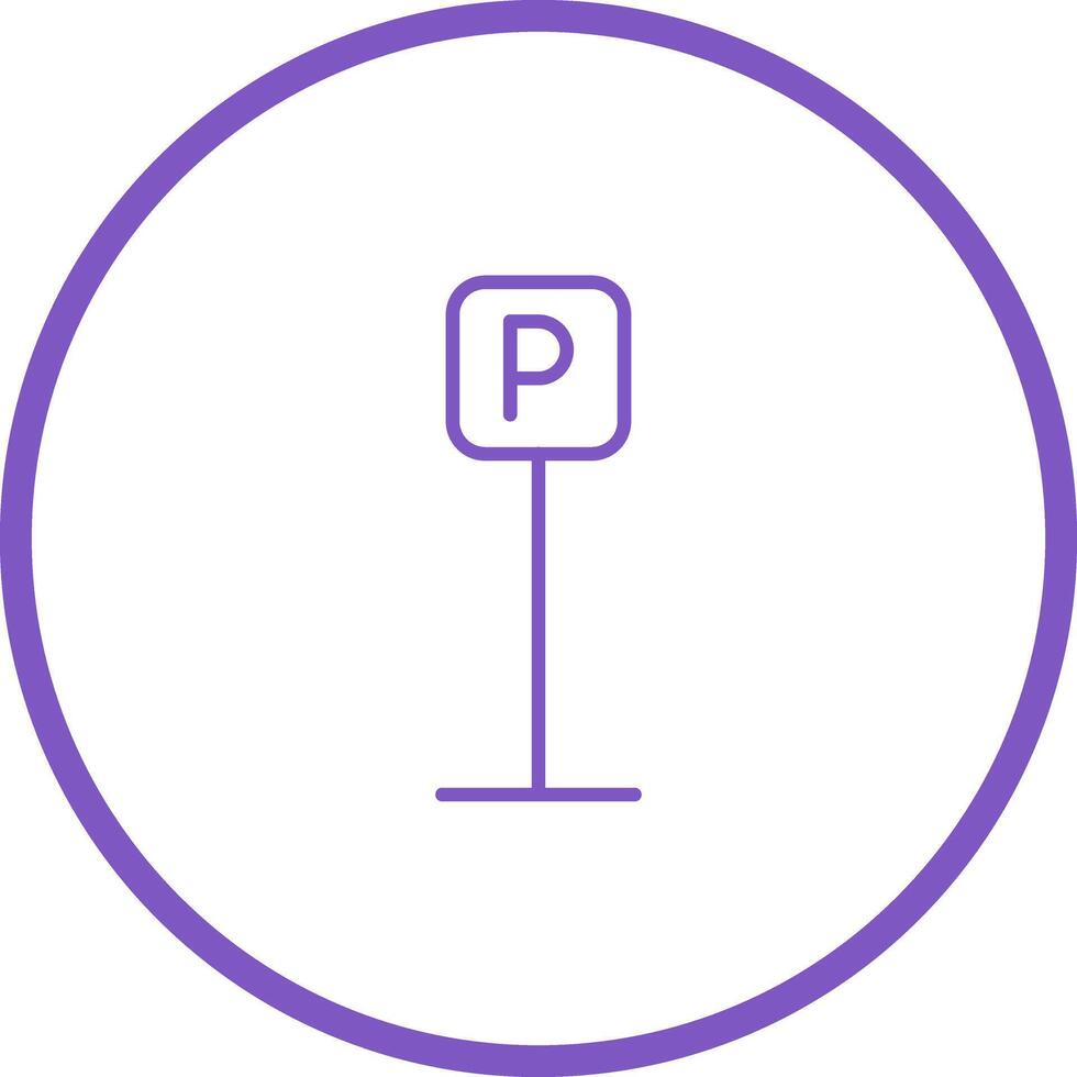 P Button Icon Design vector