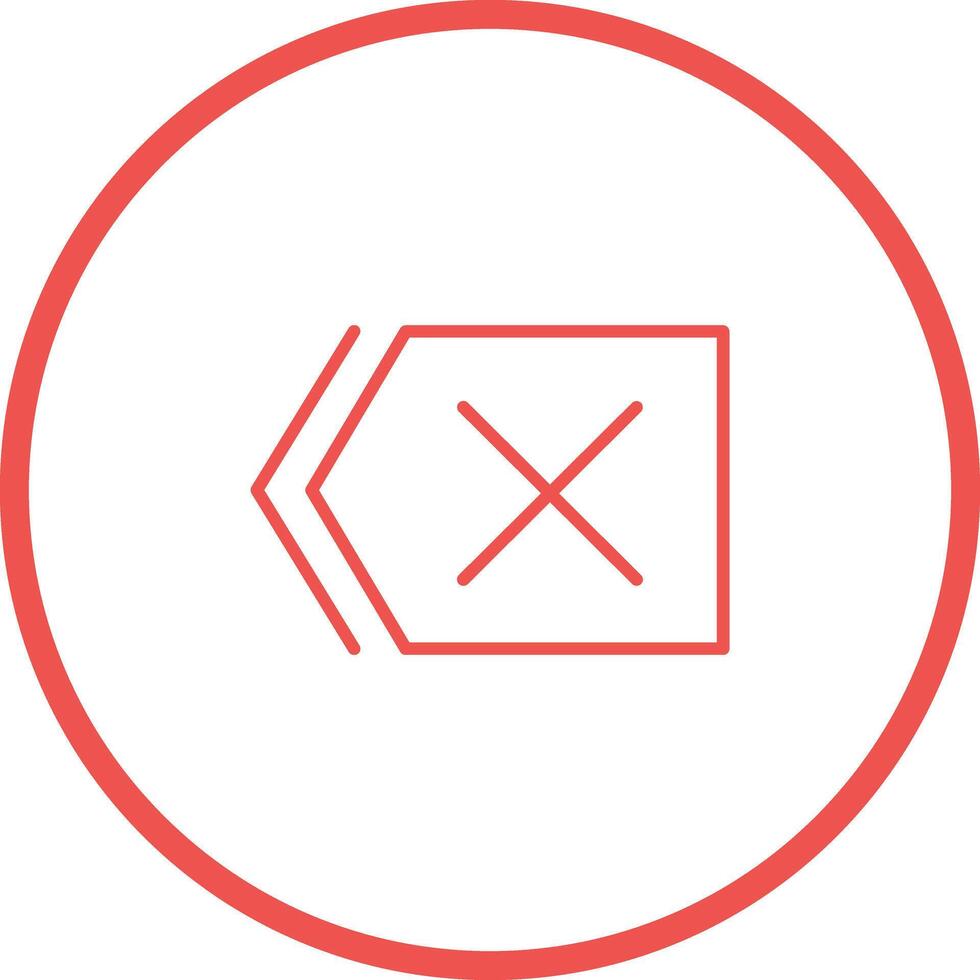 Delete Icon Design vector