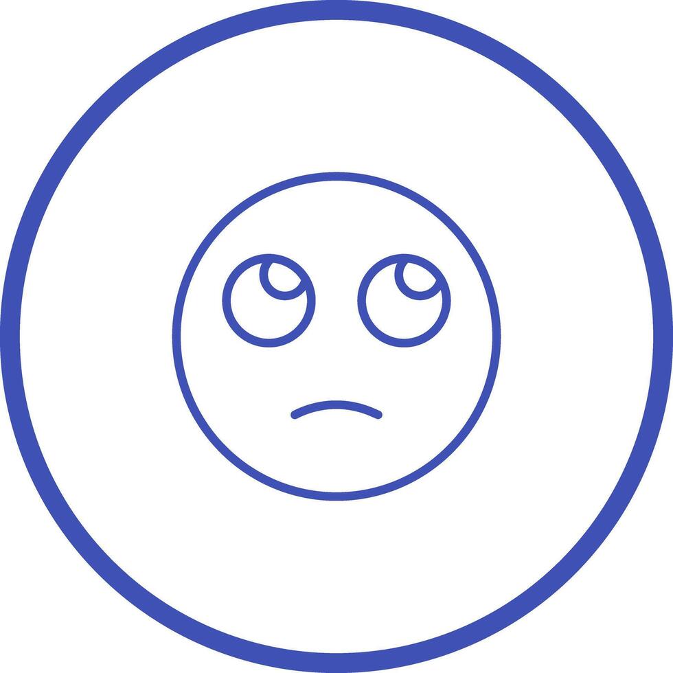 Face with Rolling Eyes Icon Design vector