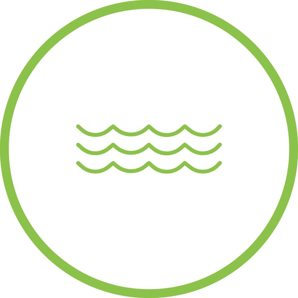 Water Wave Icon Design vector