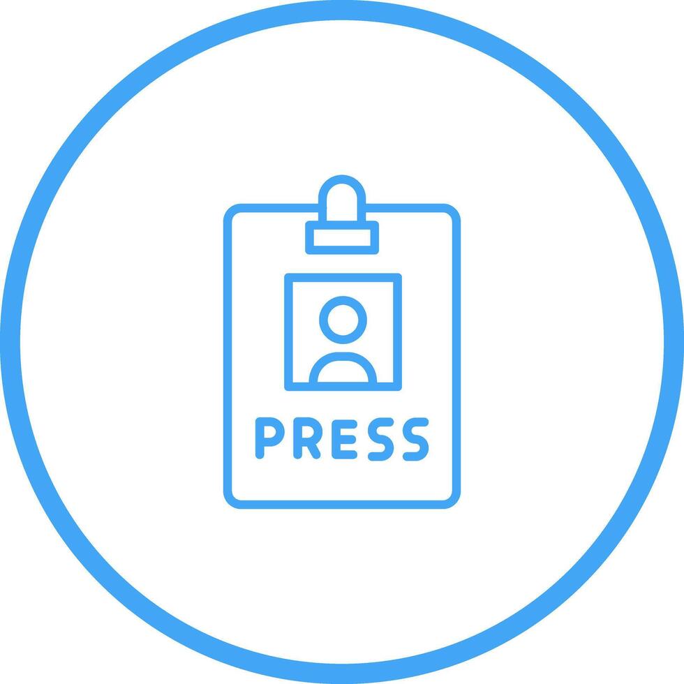 Press Pass Icon Design vector