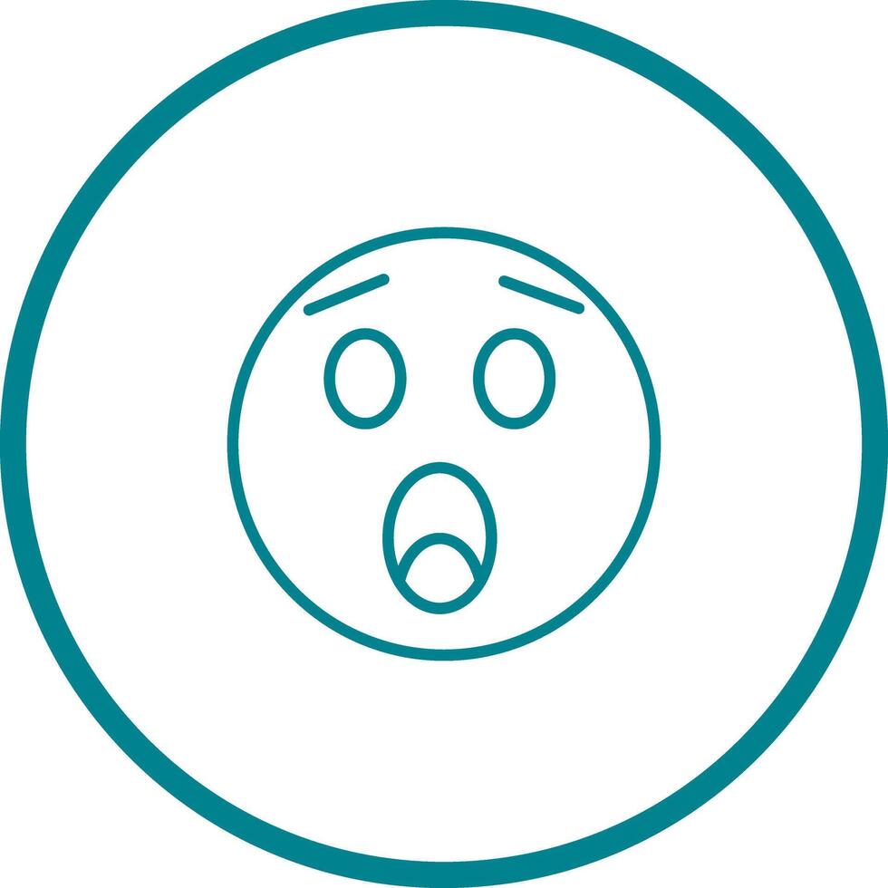 Astonished Face Icon Design vector