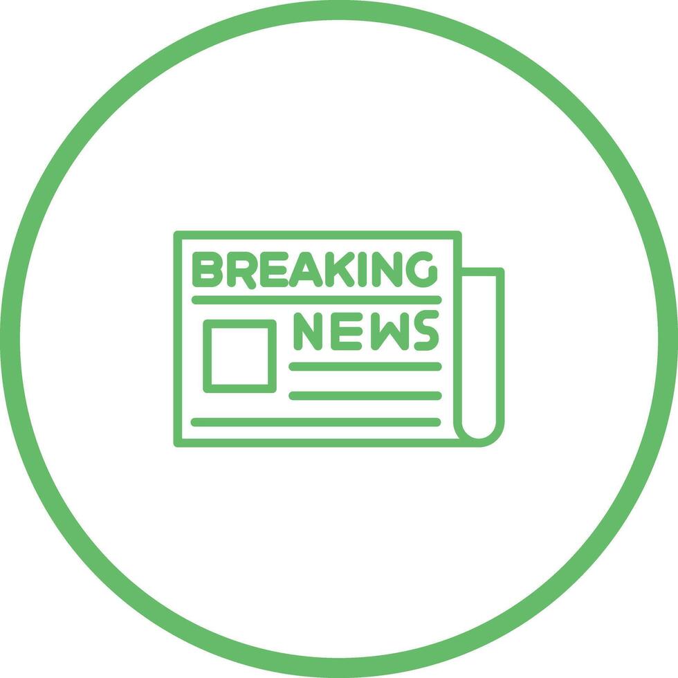 Breaking News Icon Design vector