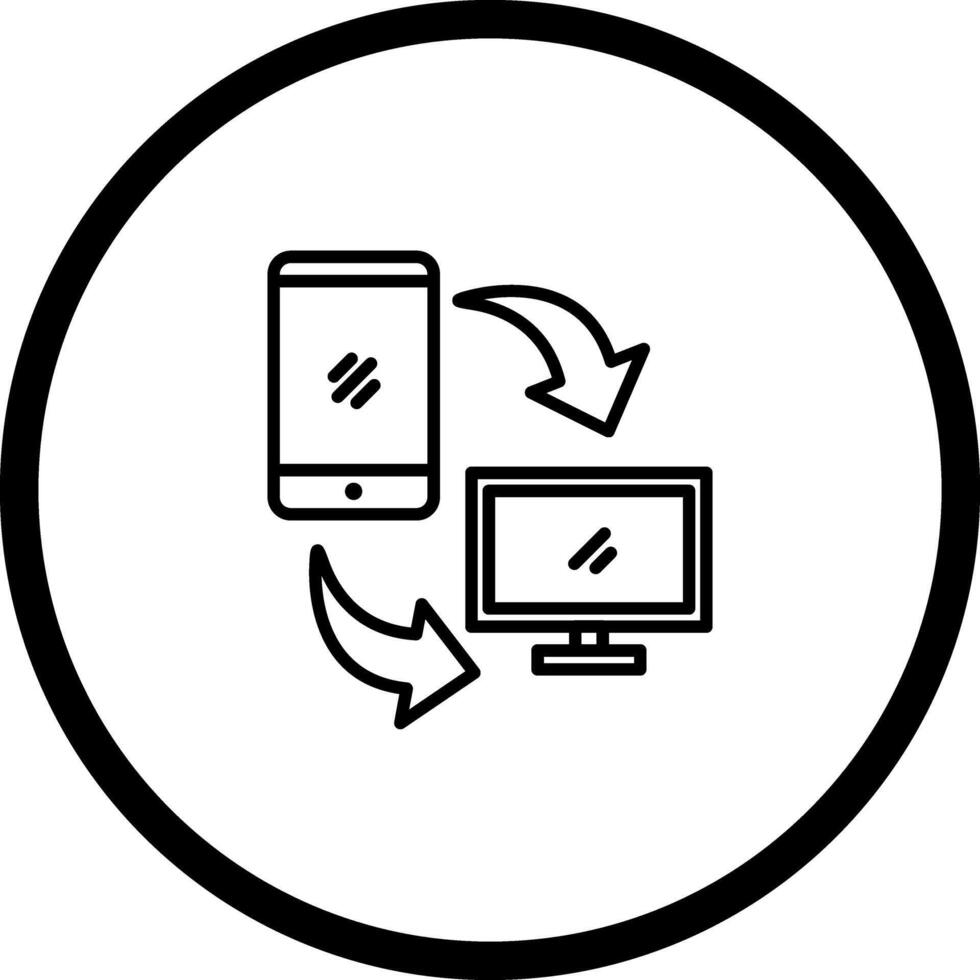 Synchronization Icon Design vector