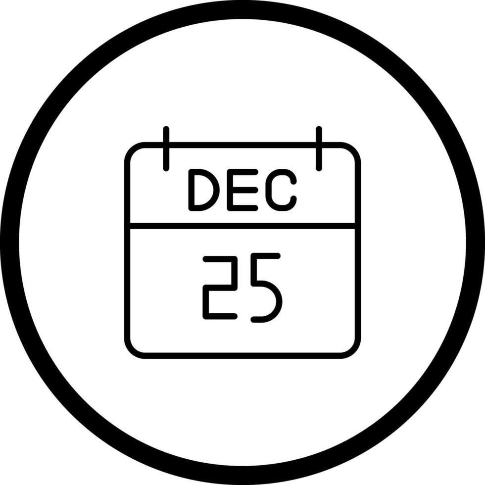 25 December Icon Design vector