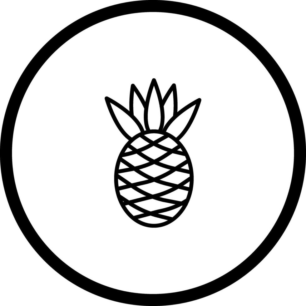 Pineapple Icon Design vector