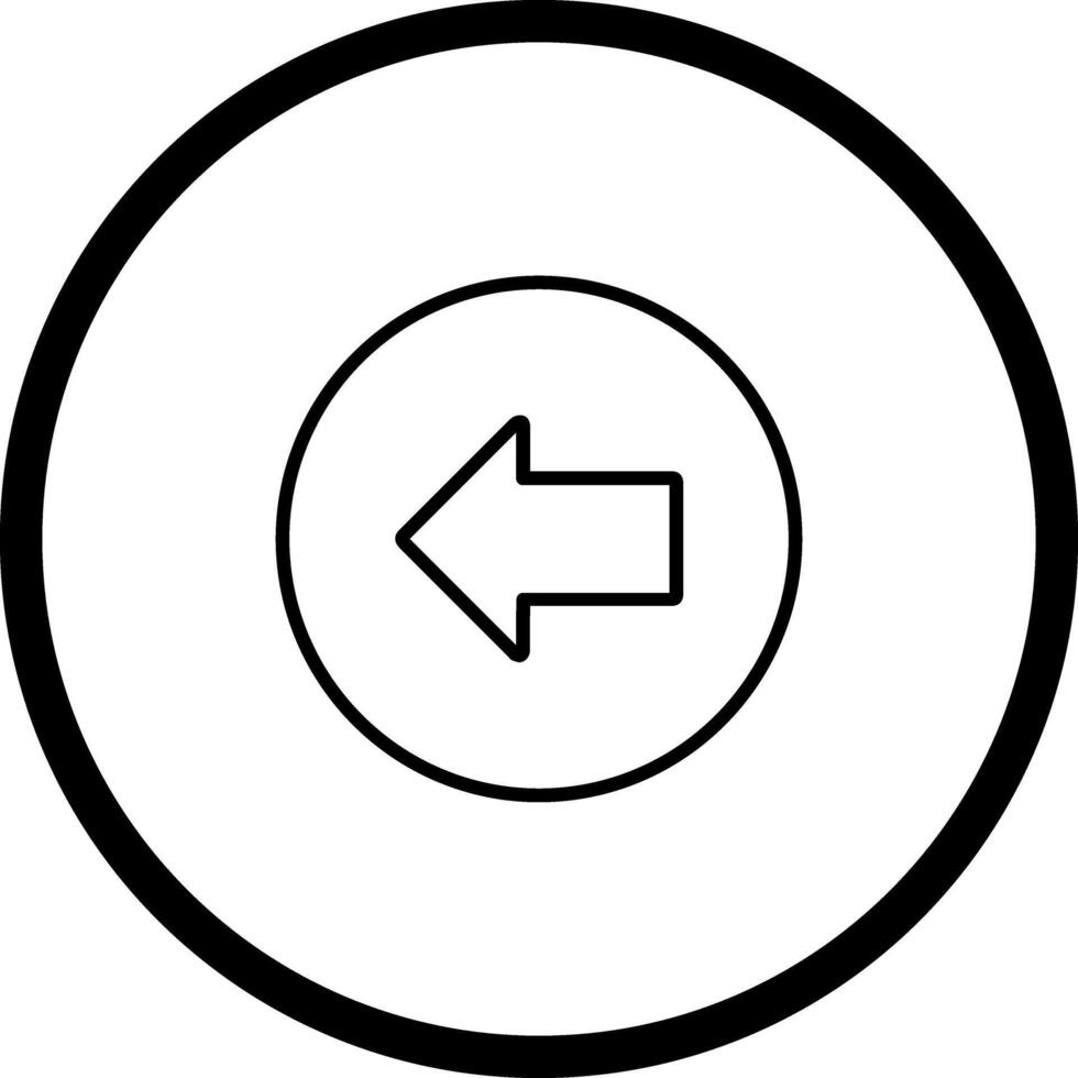 Left Arrow Icon Design vector