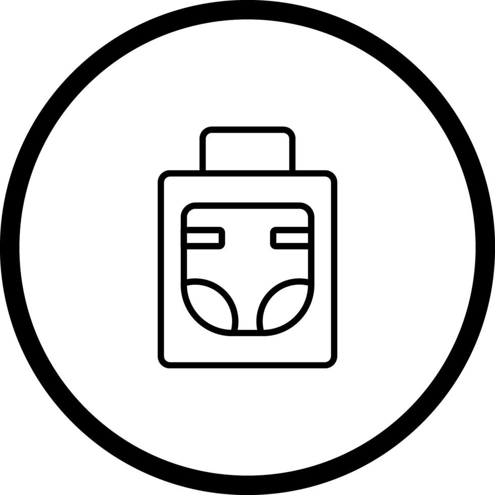 Diaper Bag Icon Design vector