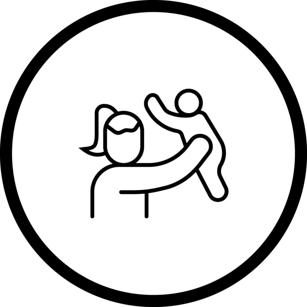 Mother and Son Icon Design vector