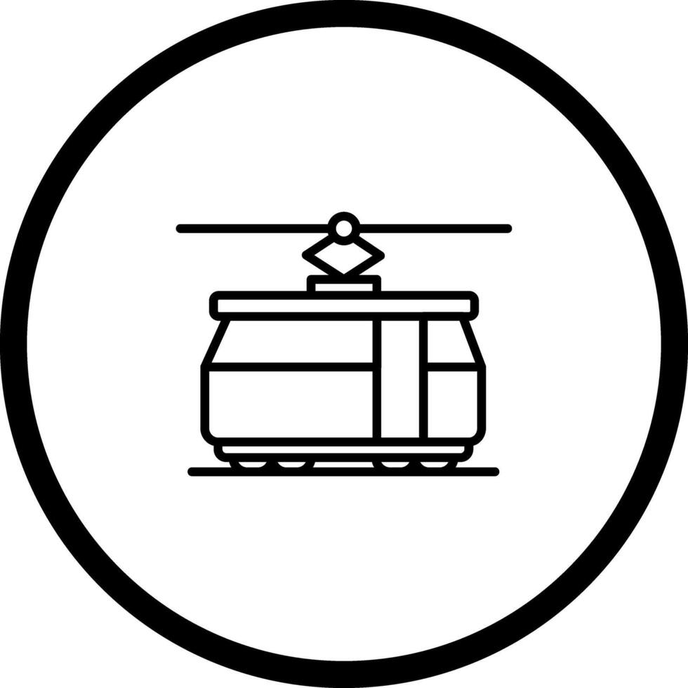 Tram Car Icon Design vector