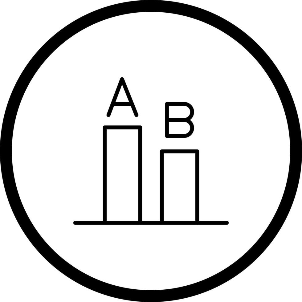 AB Testing Icon Design vector