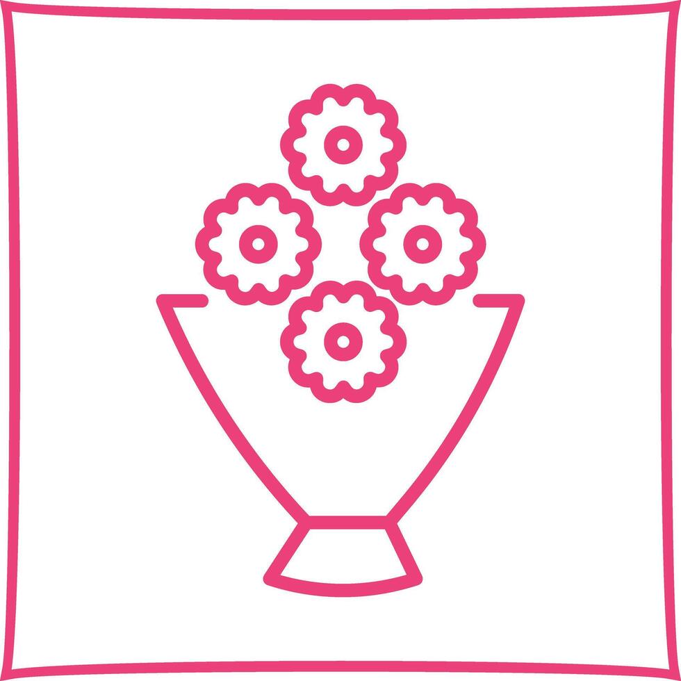 Flower Bouquet Icon Design vector