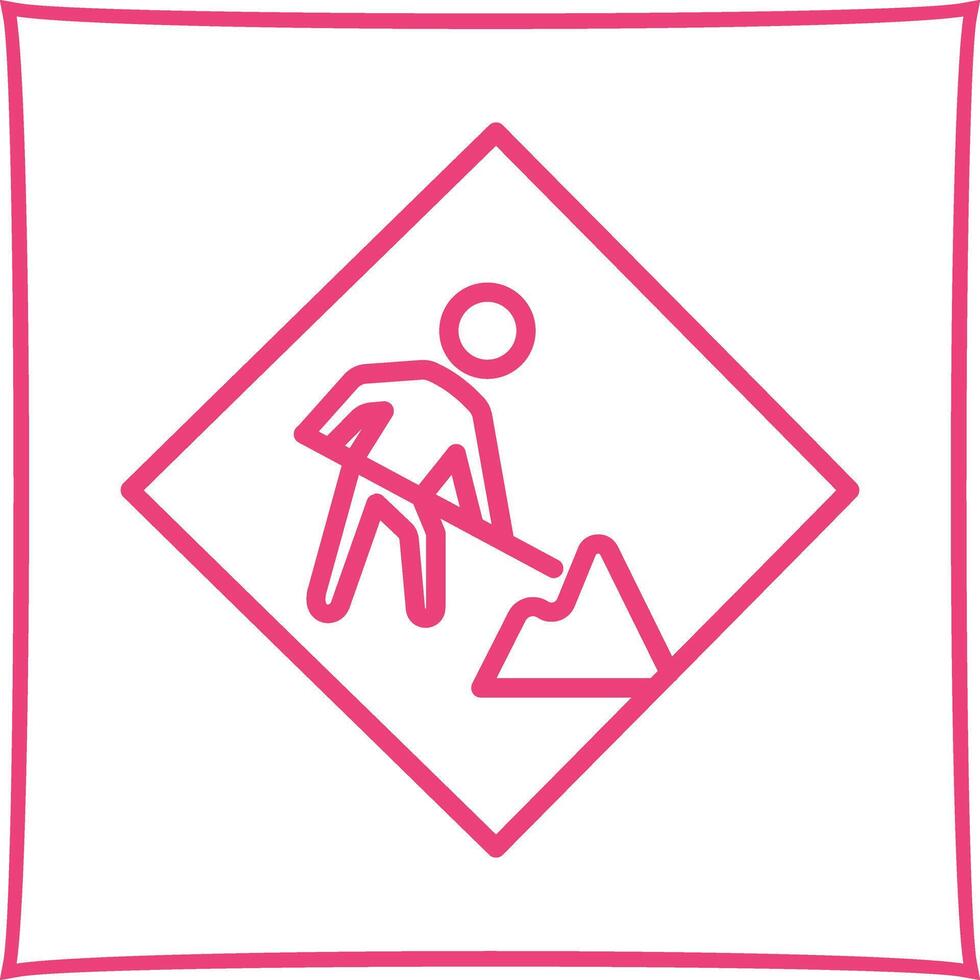 Construction Sign Icon Design vector