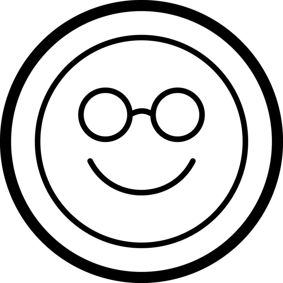Nerd Face Icon Design vector