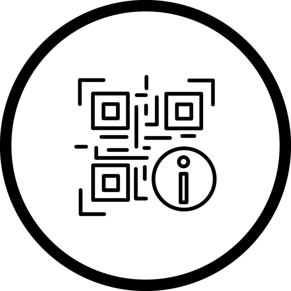 QR Code Information Icon Design vector