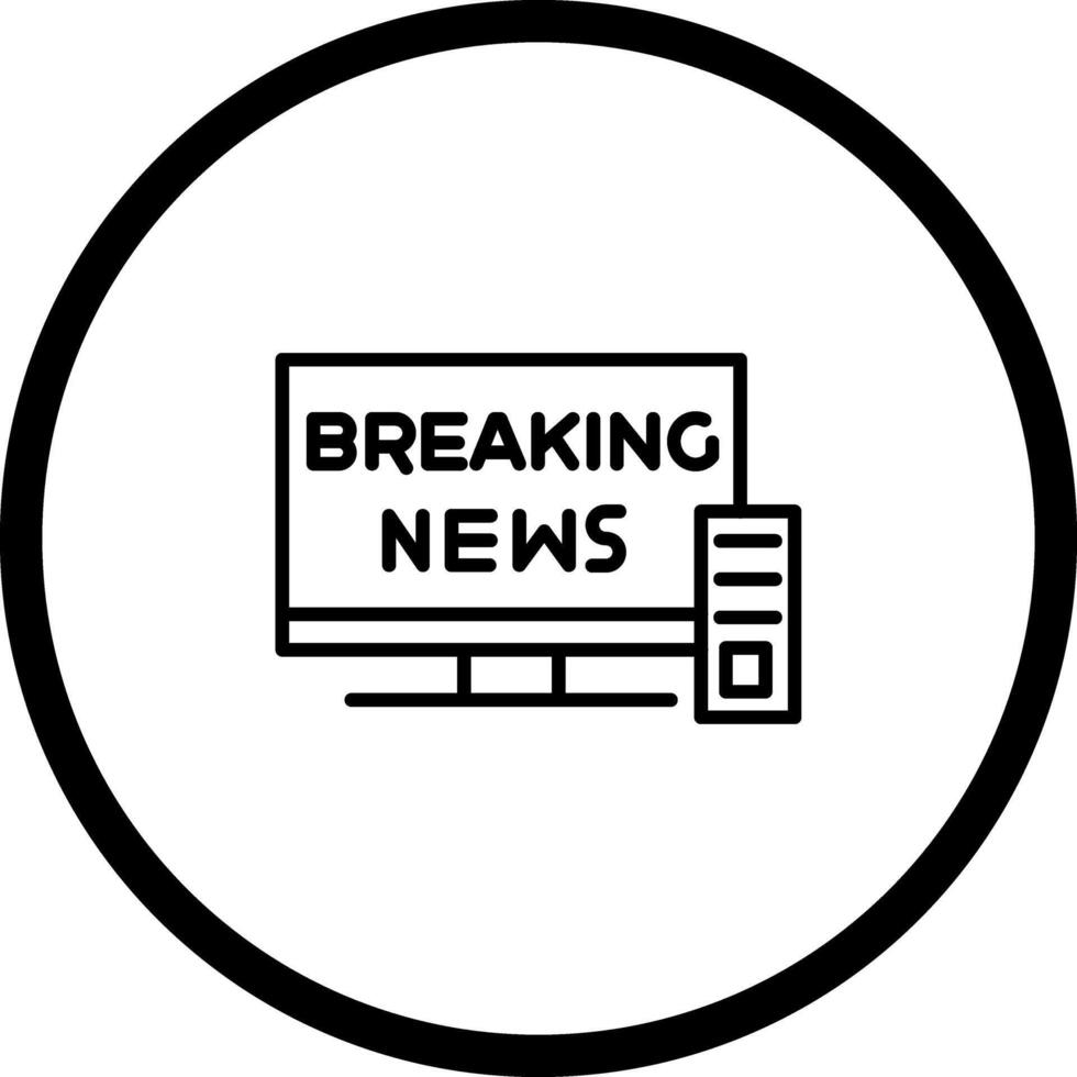 Breaking Story Icon Design vector