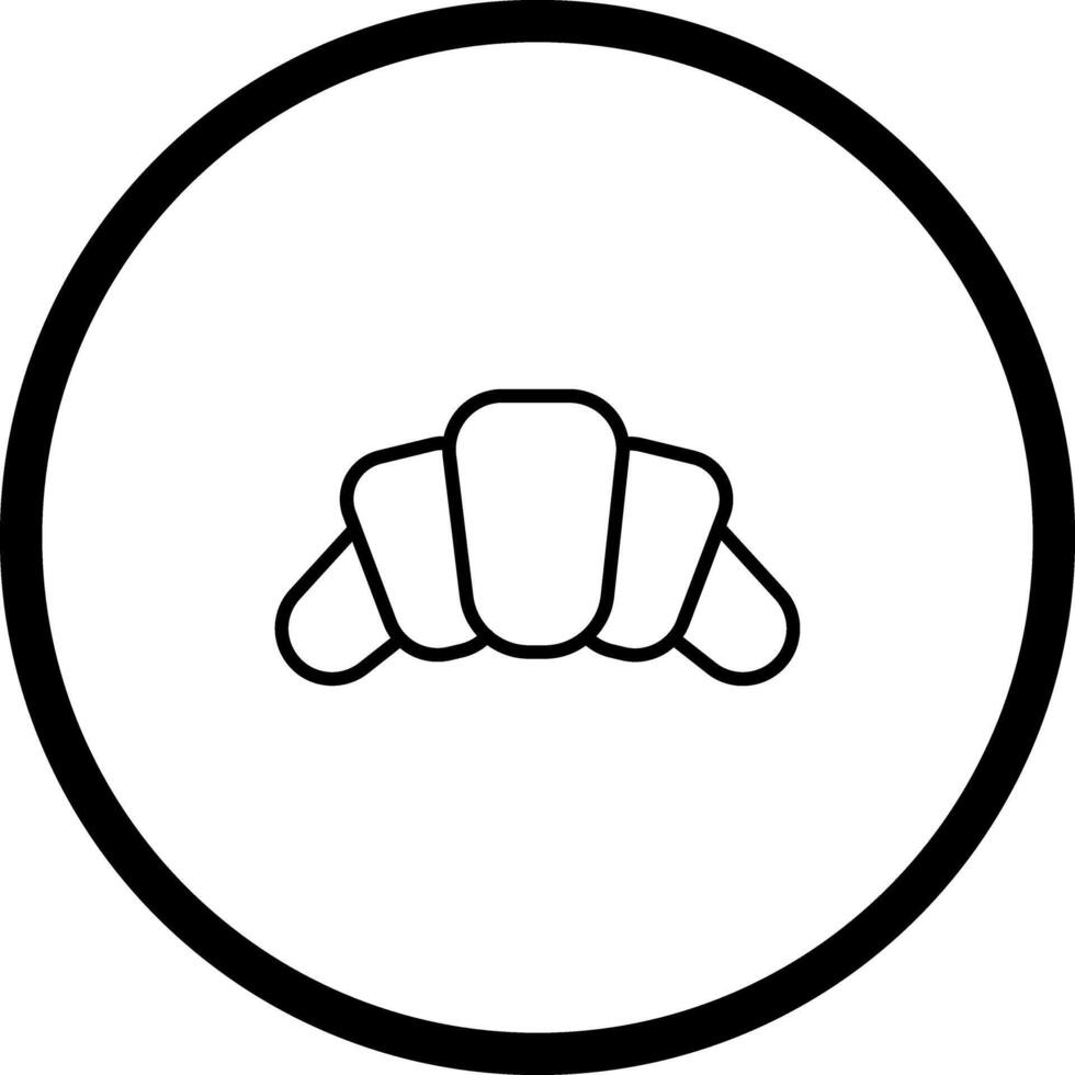 Croissant Icon Design vector