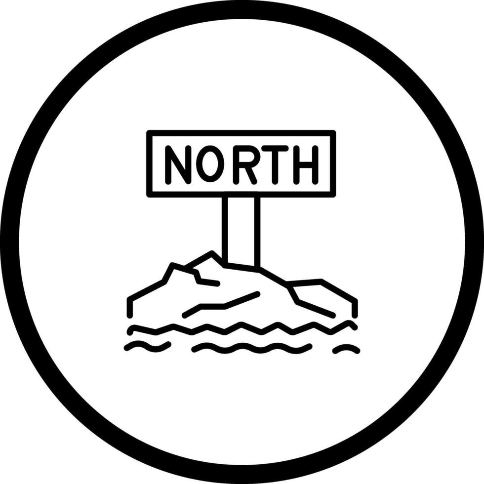 Northpole Icon Design vector