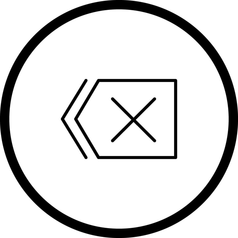 Delete Icon Design vector