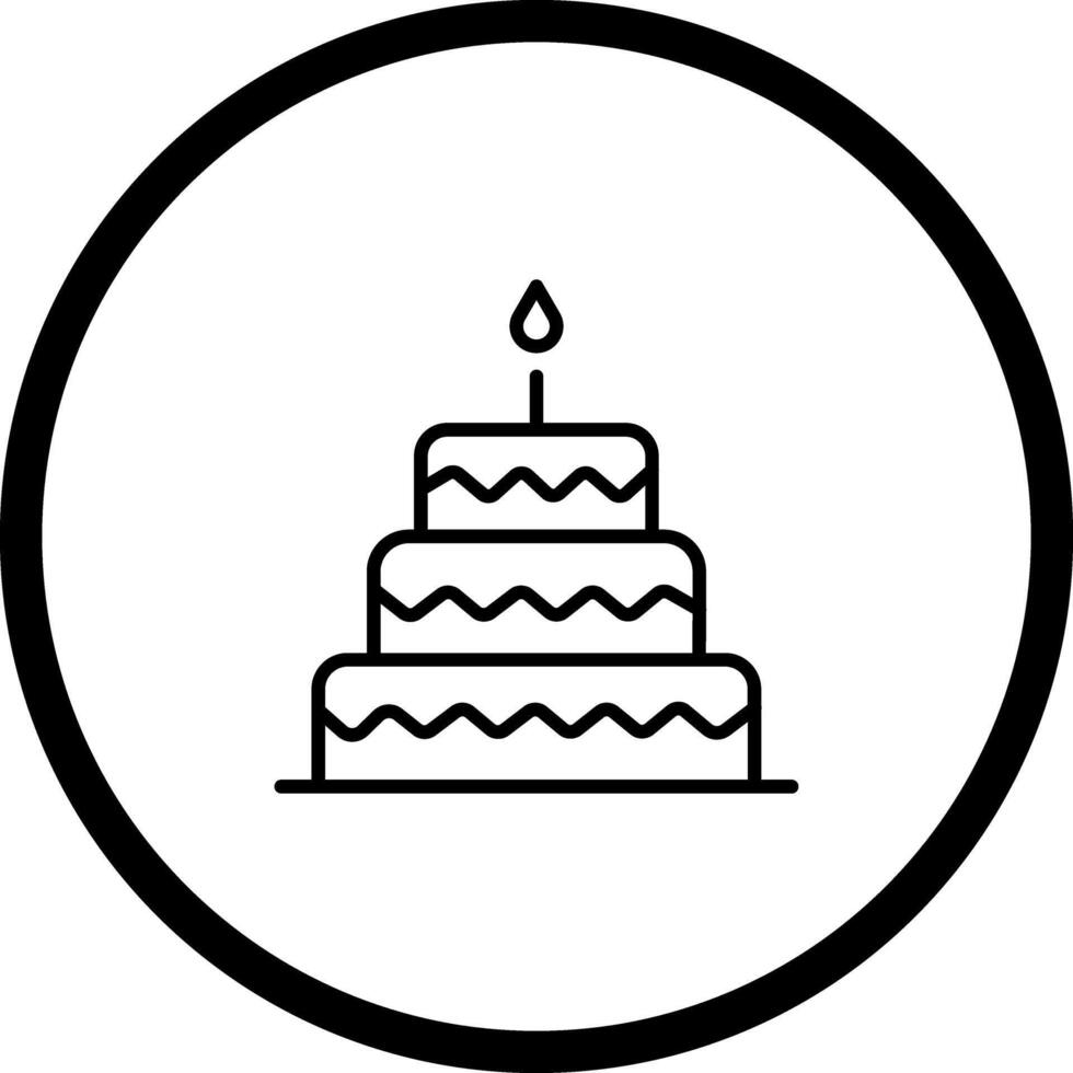 Cake Topper Icon Design vector