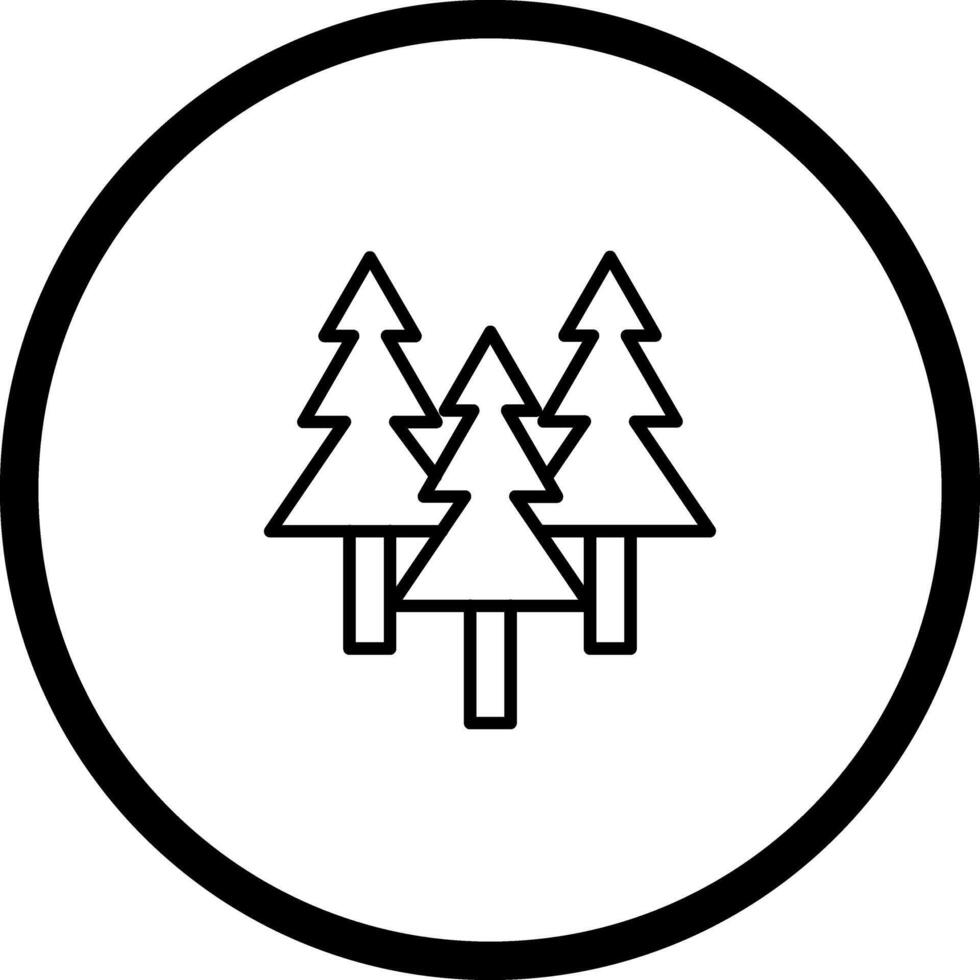 Evergreen Tree Icon Design vector