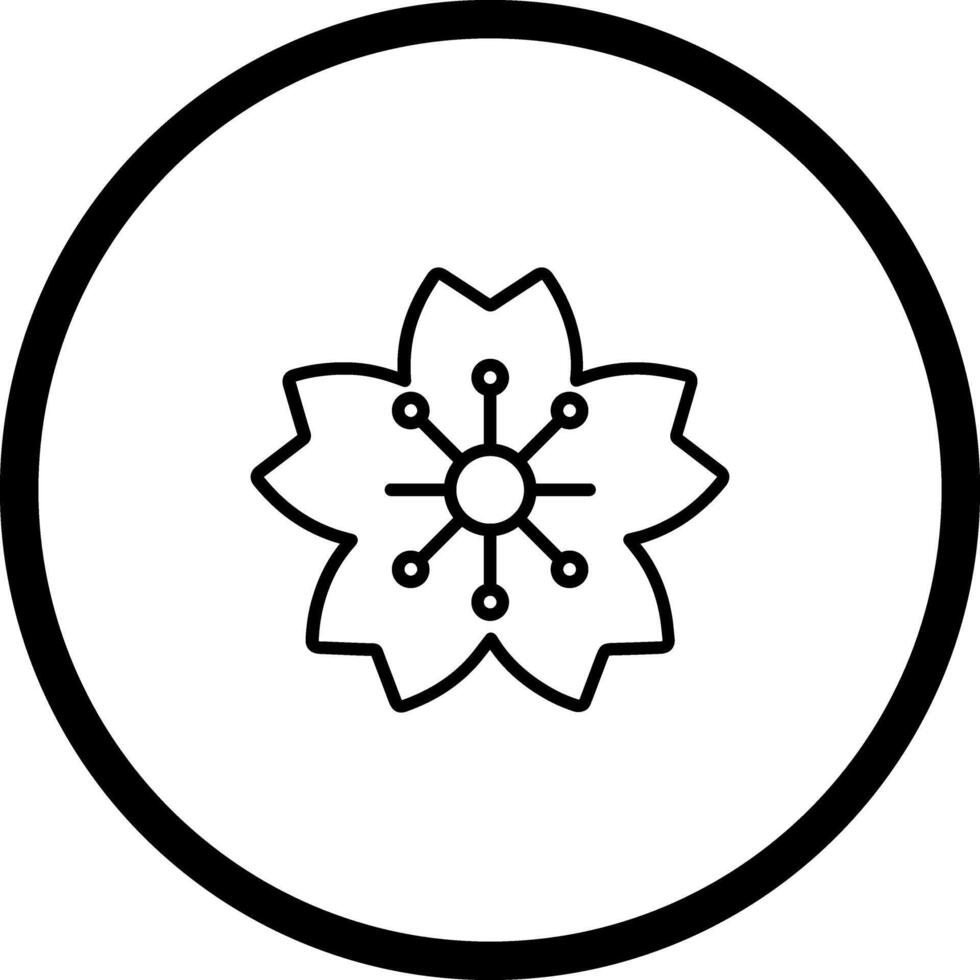 Cherry Blossom Icon Design vector