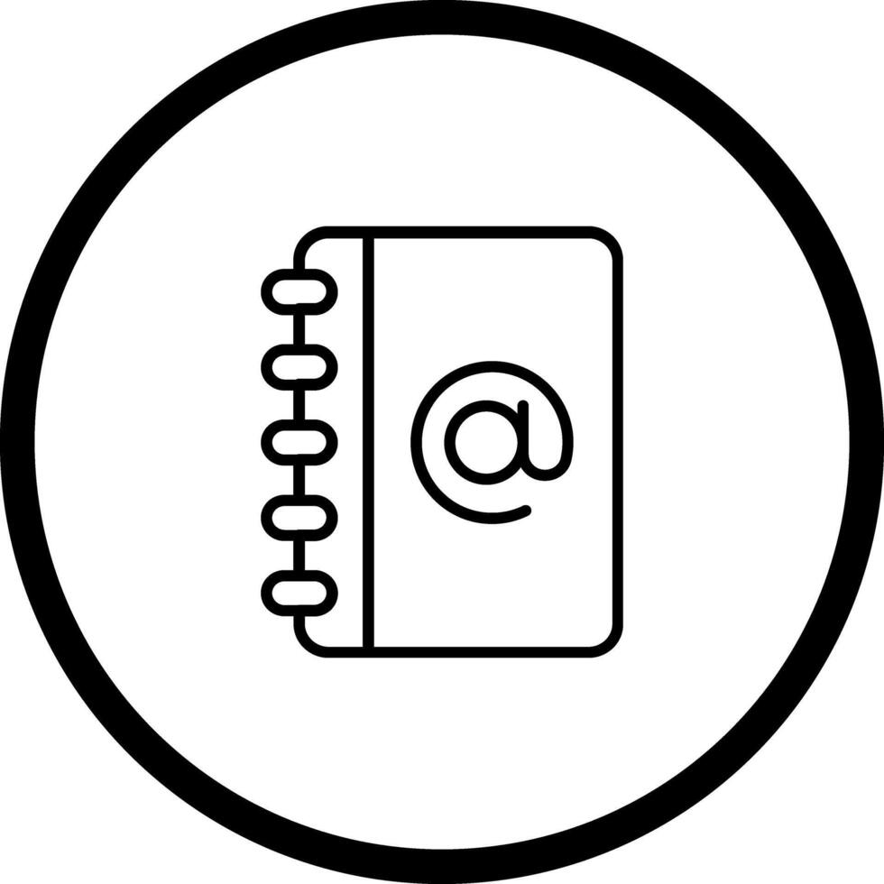 Address Book Icon Design vector
