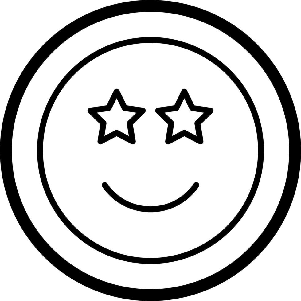 Star-Struck Icon Design vector