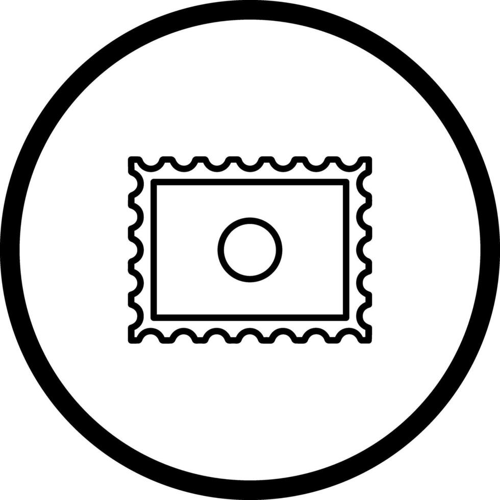Postal Stamp Icon Design vector