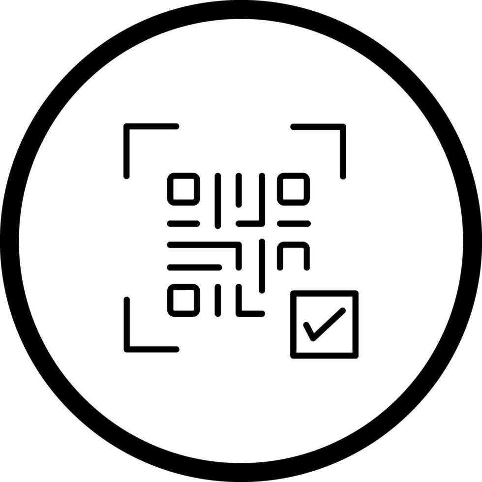 QR Code Link Icon Design vector