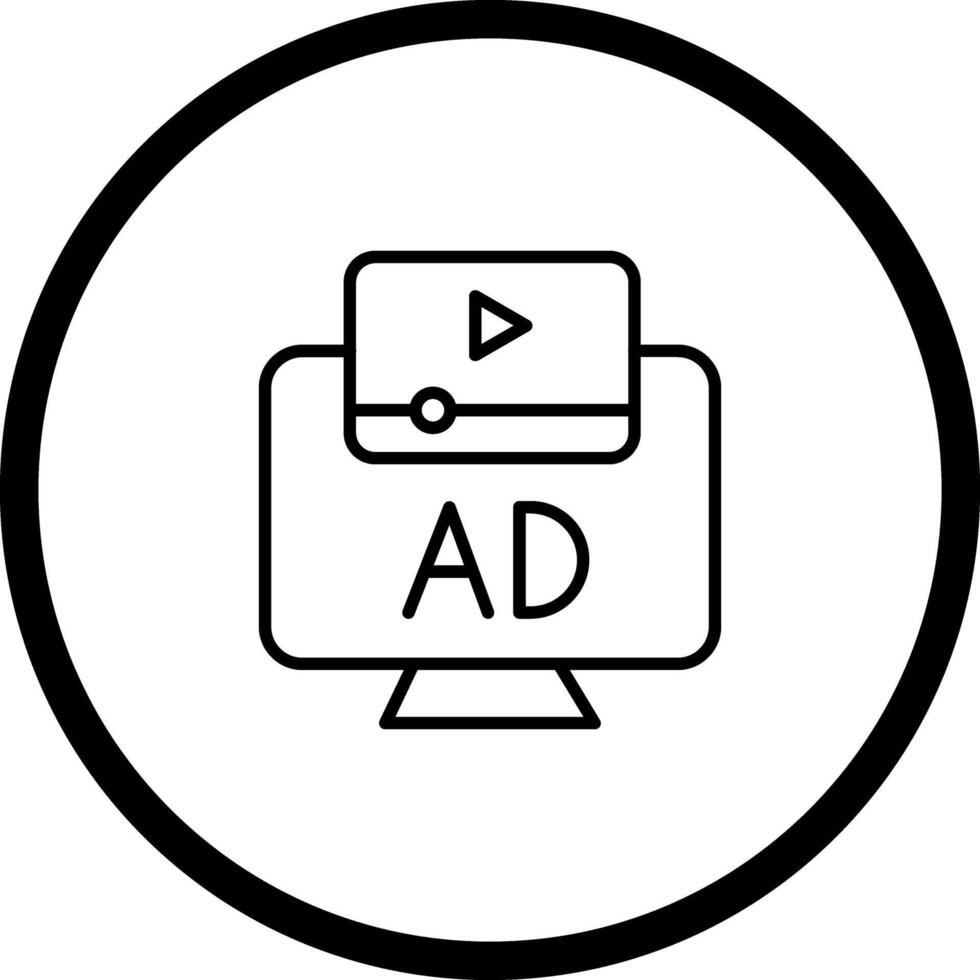 Ad Icon Design vector