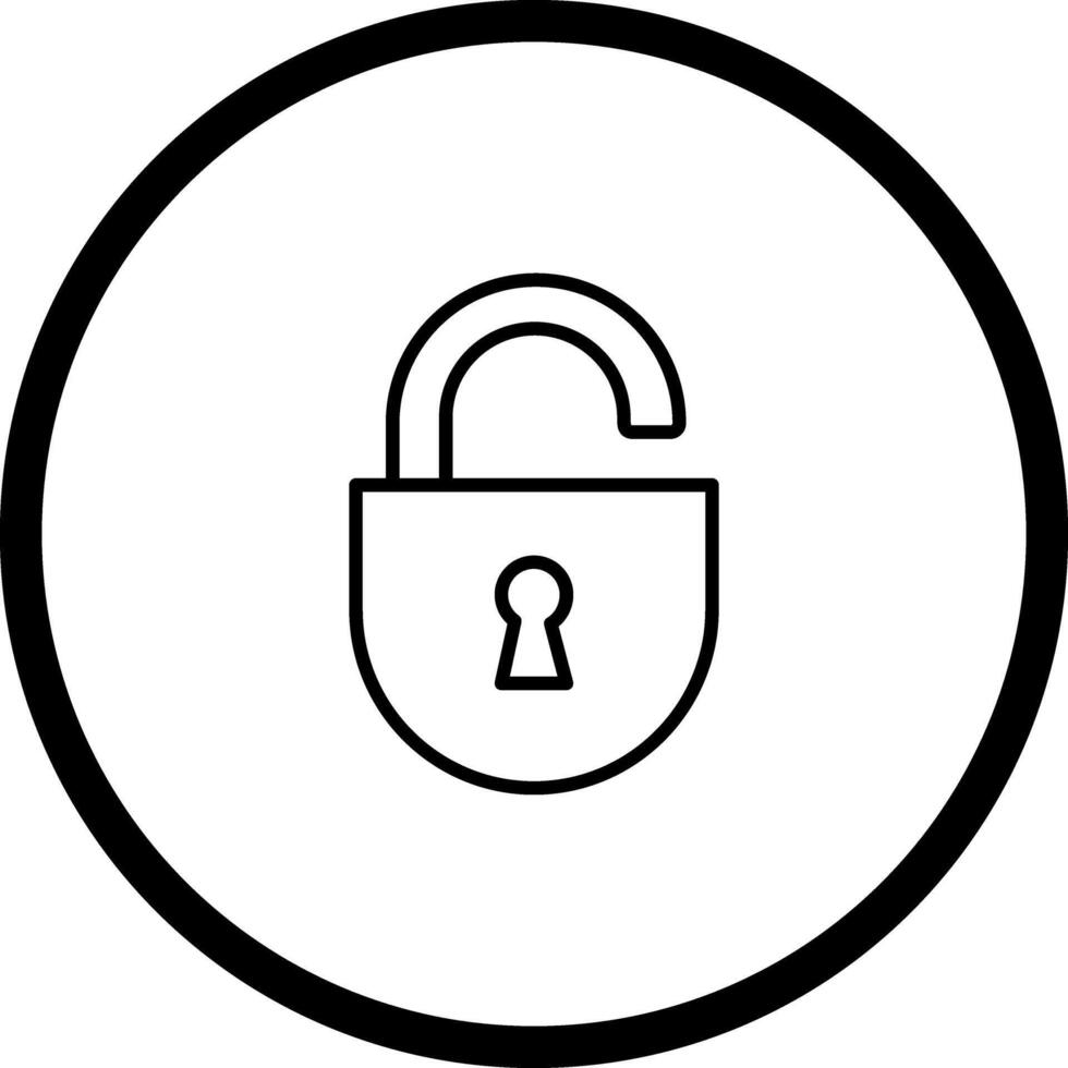 Open Lock Icon Design vector