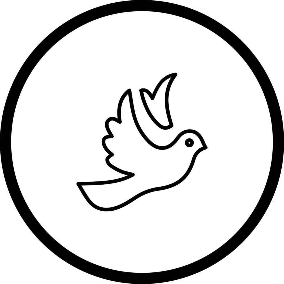 Dove of Peace Icon Design vector