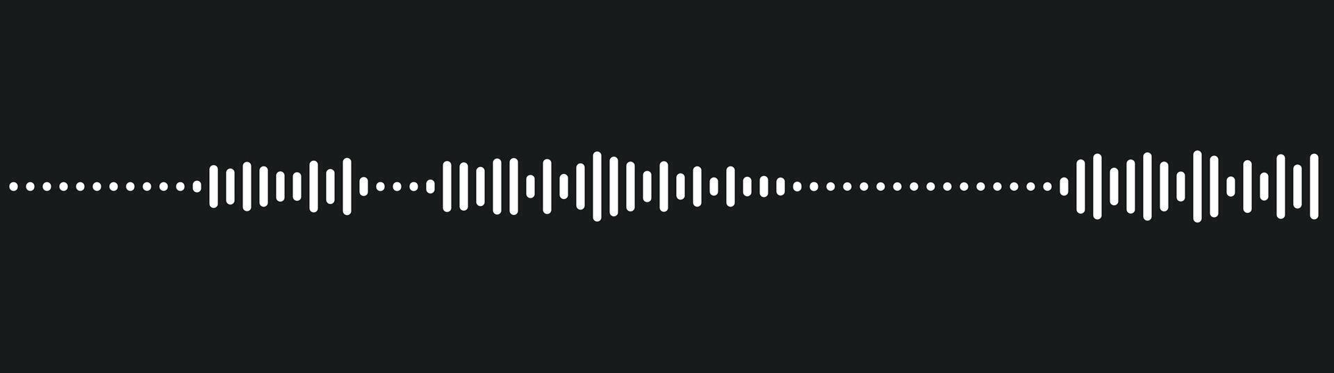 Audio waveform, music wave element vector