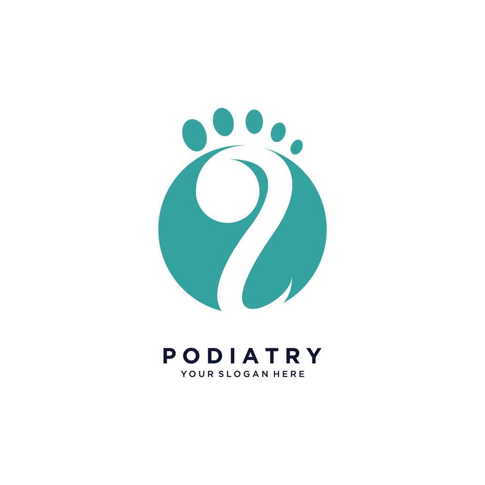 Podiatry icon logo design with creative unique fresh concept Premium vector