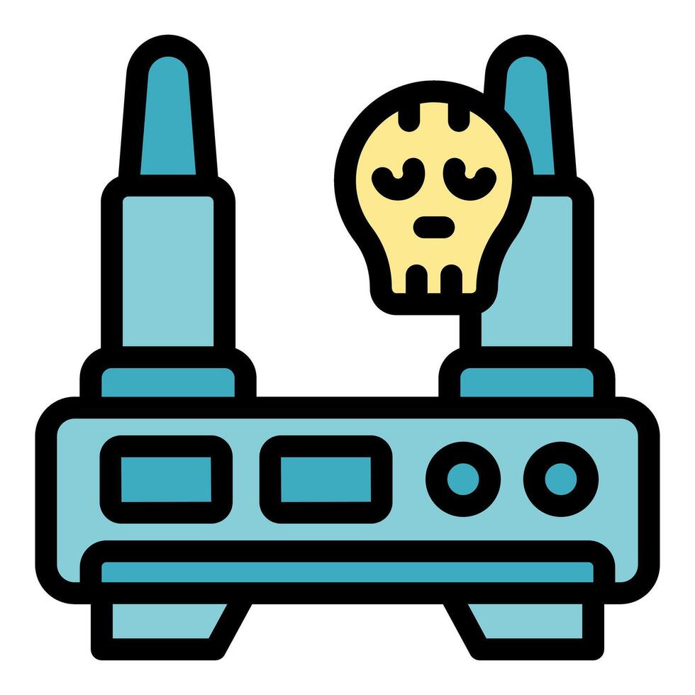Wifi router showing skull and crossbones icon indicating security threat vector