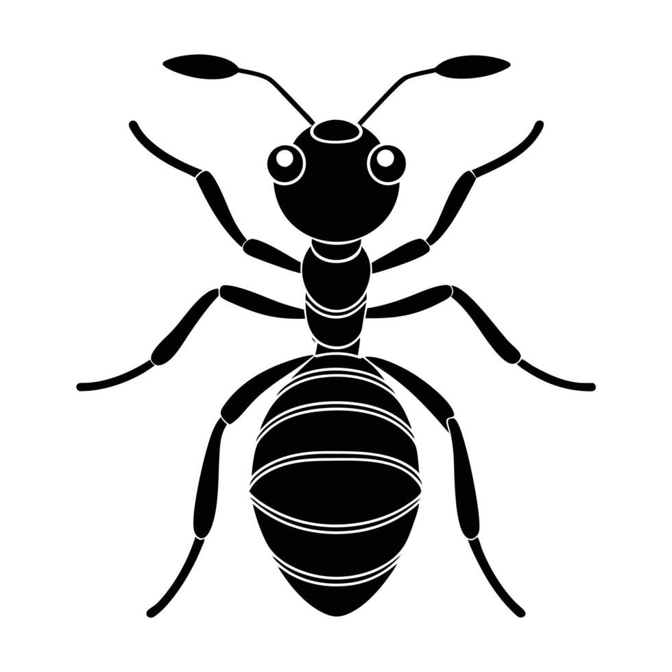 Sweet Ant Silhouette Icon Ideal for Nature Illustrations vector