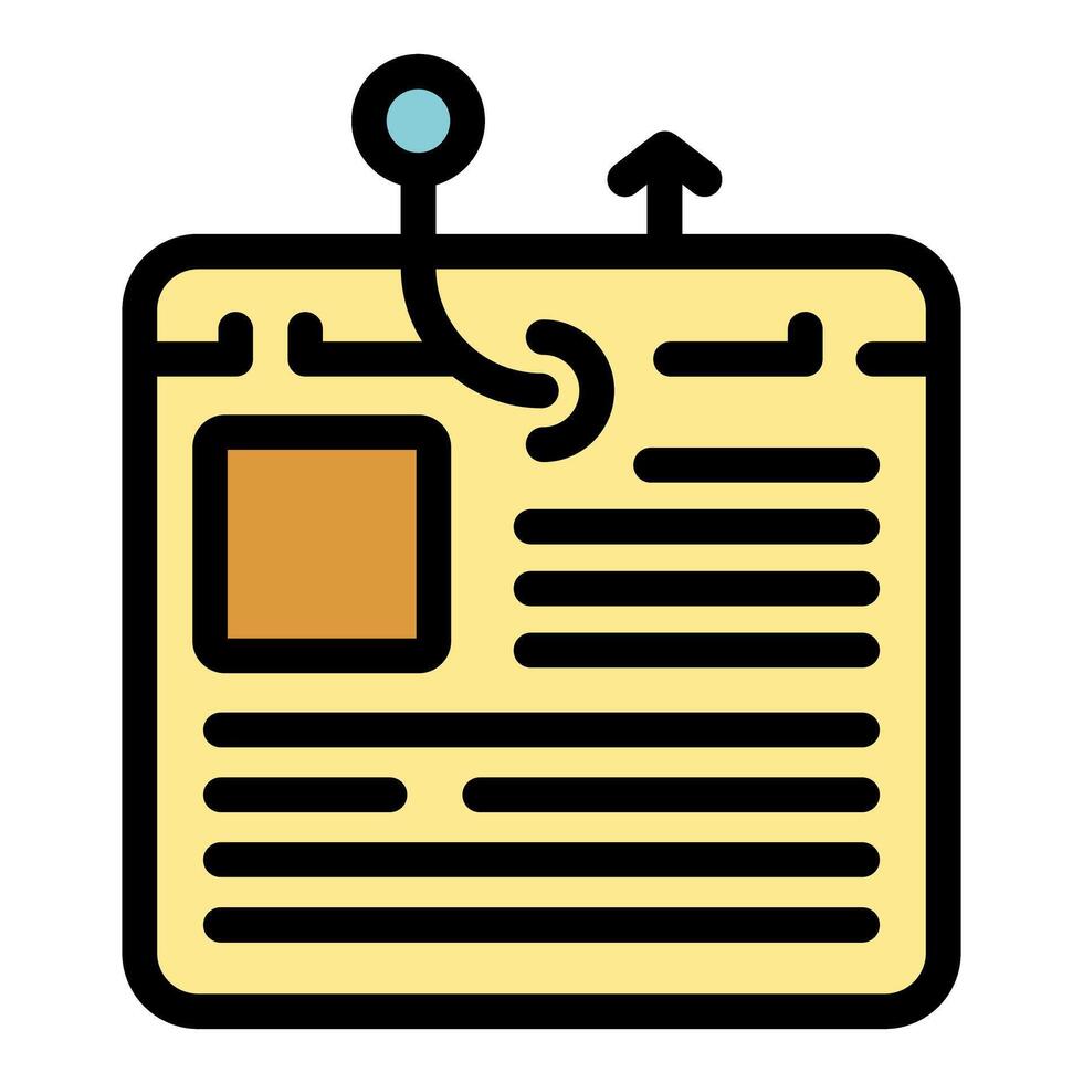 This icon represents the concept of website traffic growing up vector