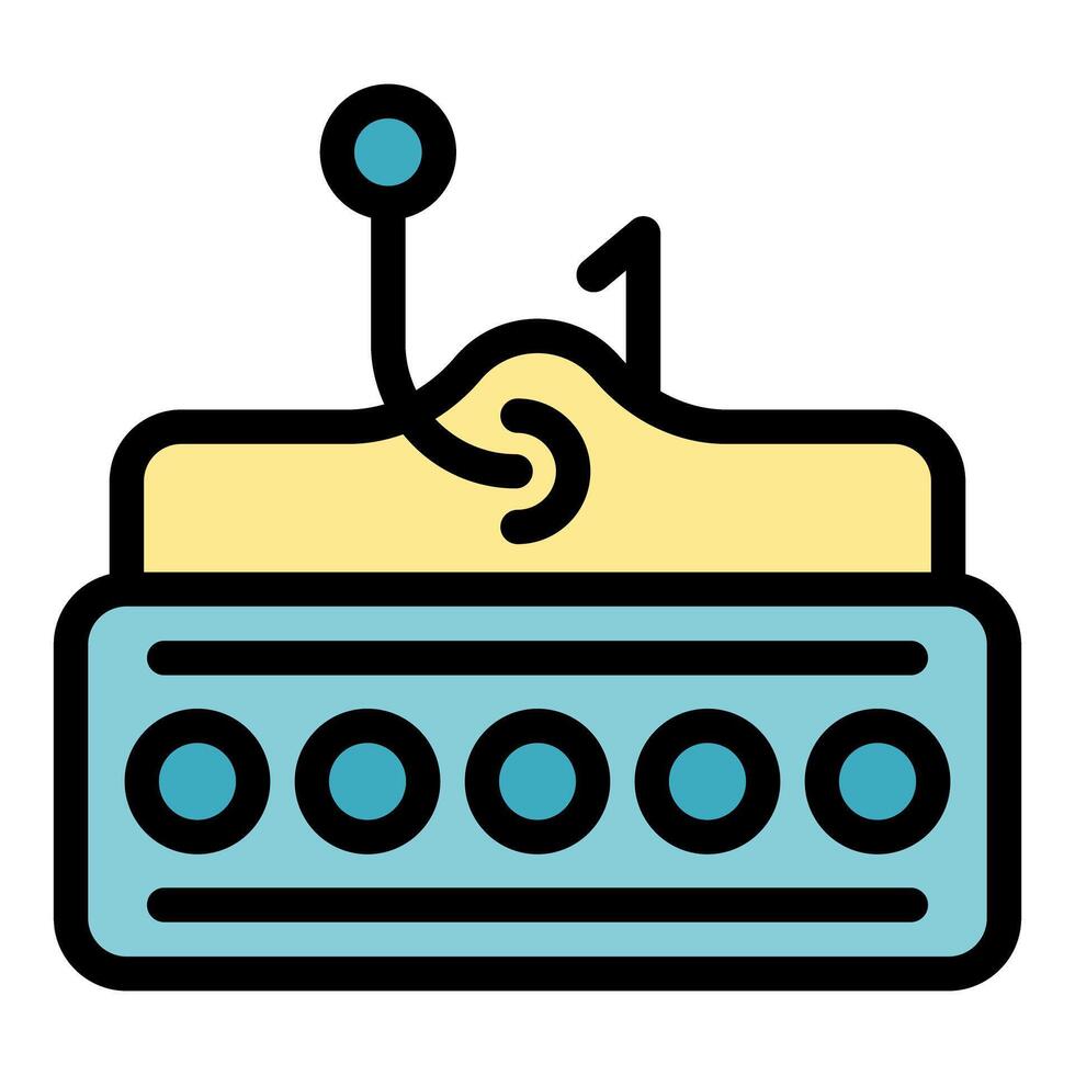 Phishing stealing private data from credit card icon vector