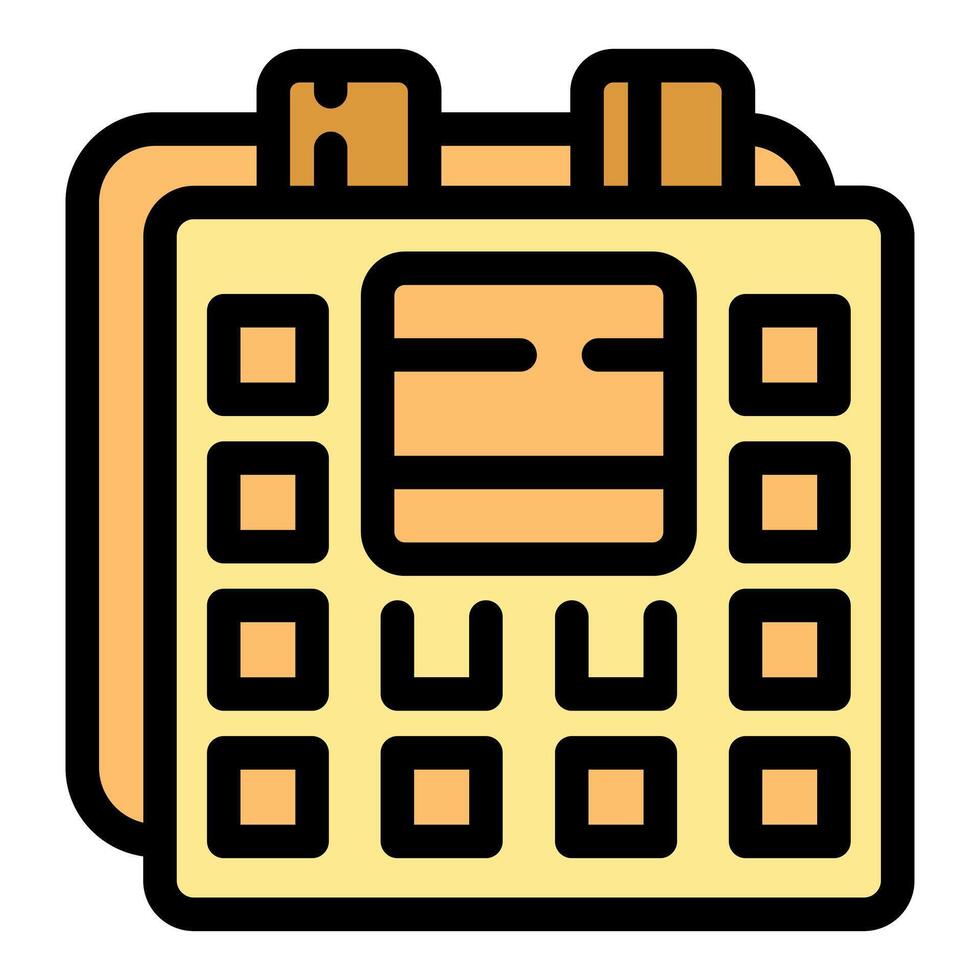 Retro vintage calculator operating displaying calculation vector